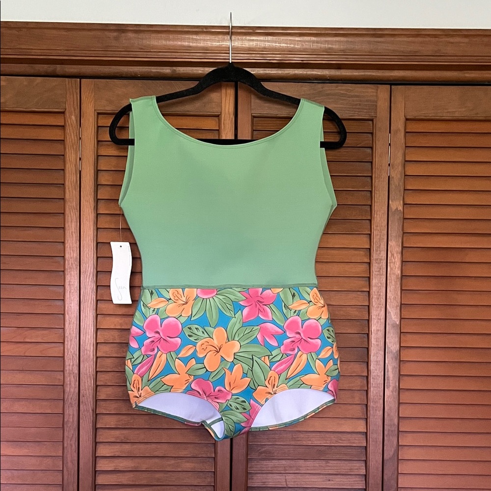 NWT Seea Floral One-Piece Swimsuit - Picture 2 of 6